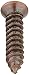 Hard-to-Find Fastener 014973127114 Phillips Oval Decorative Screws, 8 x 3/4, Piece-30 , gold