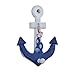 WINOMO Mediterranean Wall Hooks Ship Anchors Shaped Wood Hook Hanging Decoration