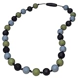 Munchables Camo Chew Necklace for Boys - Sensory Chewable Jewelry (Green)
