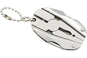 Stainless Steel Multi-Tool with Pliers and Screwdriver, Portable Folding Pocket for Outdoor Camping Hiking Survival, Silver K
