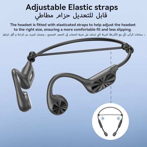 Swimming Headphones, Bone Conduction Headphones, Open Sports Earphones Wireless Bluetooth 5.4 Built-in MP3 player 32G Memory IPX8 Waterproof Earphones for Swimming