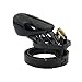 SUNNY RAIN Small Male Virginity Chasti-ty Belt Lock Cage Cock for Men (Black)