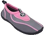 Sunville Womens Water Shoes Aqua Socks,7 B(M) US,Pink-2907