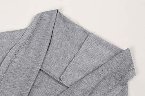 image for PASLTER Men's Ruffle Shawl Collar Cardigan Open Front Outwear Long Cap