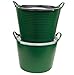 Red Gorilla Medium Flexible Plastic Tub, Toy Storage, Laundry, Gardening & More, 26 Liter/6.8 Gallon, Blue