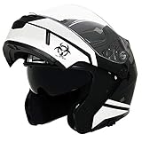 Triangle Motorcycle Helmets Modular Dual Visor Flip