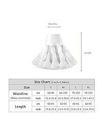 Ridory Falda de tutú para mujer, estilo vintage de los años 50