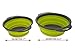Ultimate Kitchen Strainers Set of 2 - Collapsible Silicone Colanders For Easy Storage by Comfify - Use with Pasta & Veggies or as a Fruit or Berry Bowl with Strainer - Irreplaceable for Campers -Green