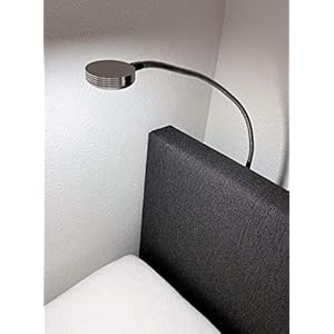 Olympic Life® boxspring leeslampje voor boek/bedlampje voor slaapkamer | montage aan achterkant hoofdbord | aluminium