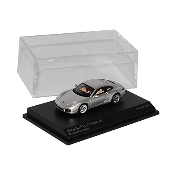 Minichamps Porsche 911 991 Carrera S Coupe Silber Ab 2011 1/87 Modell Auto mit individiuellem Wunschkennzeichen