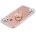 ikasus Galaxy J5 Pro Case,Galaxy J5 Pro Mirror Case, Inlaid Diamond Flowers Rhinestone Diamond Glitter Bling Mirror TPU Case & Ring Stand +Touch Pen Dust Plug for Galaxy J530 J5 Pro (2017),Rose Gold