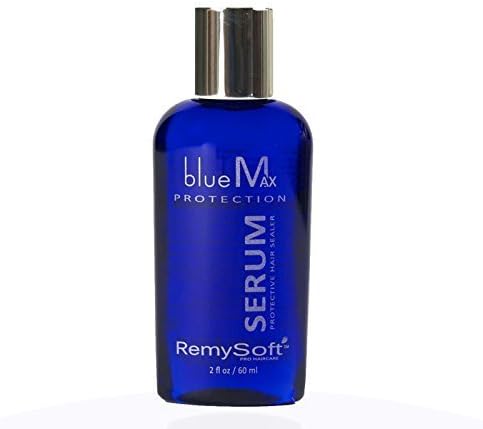 RemySoft blueMax Protective Silicone Sealer - Safe for Hair Extensions, Weaves and Wigs - Salon Formula Serum 2oz by Remysoft