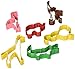 R&M International Safari Animal Cookie Cutters, Lion, Elephant, Monkey, Alligator, Flamingo, Giraffe, 6-Piece Set