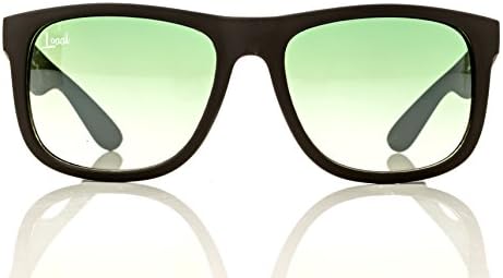 The Starter - Green Gradient Sunglasses - Men and Women - Fashionable Designer Look with Colored Sunglass Lenses - Rubber Frames - Unisex Travel Eyeglasses with UV400 Protection - Variety of Colors
