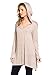 Frumos Womens Tunic Long Sleeve Hoodie Tunic Top T Shirts