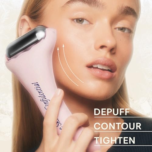 The Skinny Confidential Ice Roller for Face – Stainless Steel Ice Face Roller to Reduce Puffiness, Redness & Headaches – Cooling Facial Roller for Skin Care - Beauty & Spa-Like Experience at Home