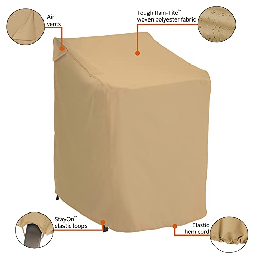 Classic Accessories Terrazzo WaterResistant 26 Inch Stackable Patio