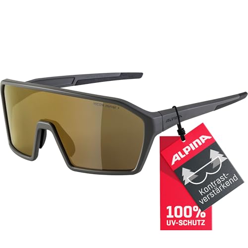 ALPINA RAM Q-LITE Sportbrille, coffee-grey matt, One Size