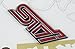 Metal Auto car red STI impreza wrx Emblem Decal Badge Sticker