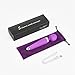 COCHING Cordless Electric Wand Massager G Spot Stimulation Vibrator for Women 100% Waterproof Rechargeable Powerful Massage Wand with 16 Speed Vibrating Patterns Muscle Aches Whisper Quite â€“ Purple