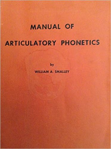 Manual Of Articulatory Phonetics Teacher S Guide William A Smalley Amazon Com Books Manual Of Articulatory Phonetics Teacher S Guide William A Smalley Amazon Com Books