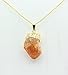 Gold Citrine Point Pendant