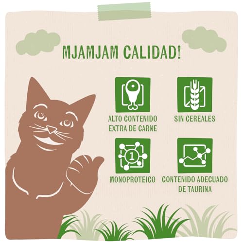 - Comida húmeda Premium para Gatos - Quetschie - Puro Placer cárnico - Vacuno Sabroso Puro, sin Cereales con Extra de Carne, Carne de Vacuno, Pack de 6 (6 x 300 g)