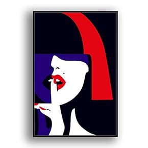 Framed Canvas Wall Art for Living Room, Bedroom Fashion Girl Canvas Prints for Modern Home Decoration Ready to Hang - 16"x24" inches