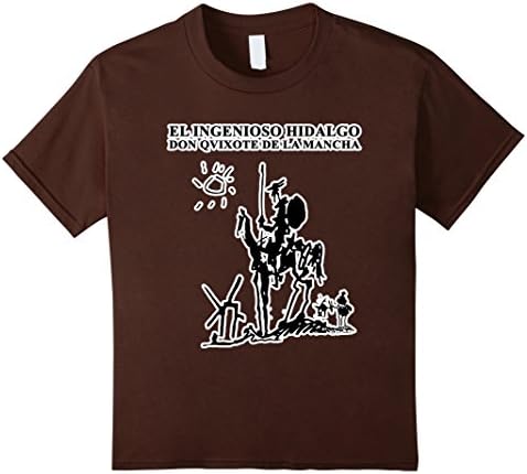 Kids Don Quixote T-shirt Picasso Draw 4 Brown