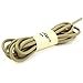 YFINE 24 Inch Round Waxed Dress Shoes Shoelaces Boots Shoe Laces Khaki (2 Pair)