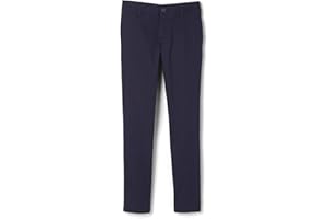 French Toast Girls' Little Stretch Twill Skinny Leg Pant with Pockets, School Uniforms for Kids and Teens