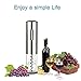 GOSCIEN Electric Wine Opener, Automatic Electric Wine Bottle Corkscrew Opener, Rechargeable Stainless Steel Cordless Electric Wine Bottle Opener Gift Set with Foil Cutter, USB Charging Cable