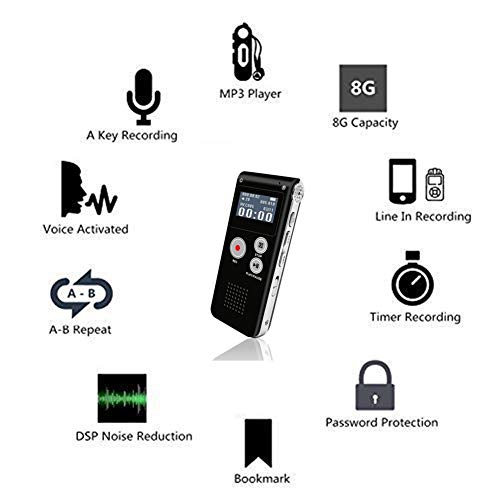 4 Recorder+Activated+Rechargeable+Dictaphone+Interviews