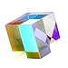 JZENT 20mm Optical Glass Prism RGB Dispersion Prism Physics Light Spectrum Educational Model Outdoor Take Pictures Camera Filter Photo Photography Tool K9-02
