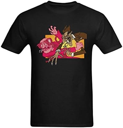 Zoey De Men's Count Chocula Vs Frankenberry Fight Art Design T-Shirt