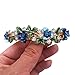 4PCS Luxurious Flower Metal French Barrettes Hair Clasps Accessories Women Girls