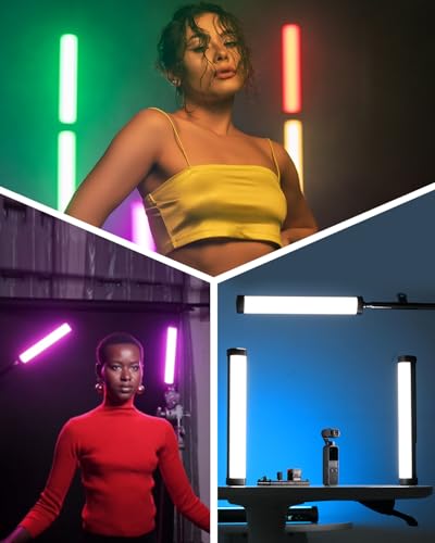 AMBITFUL A2 RGB LED Light Wand -Full Color Magnetic Video Light Stick,Handheld Tube Light with APP Control 29 Effects, 2500-8500K, 2500mAh, CRI 95+ for Photography, YouTube, TikTok (A2)