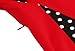 Killreal Women's Vintage Polka Dot Print Rockabilly Cocktail Dress for Christmas Party Black/Red XXXX-Large