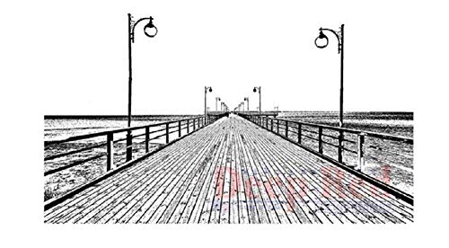 Deep Red Stamps Boardwalk Rubber Cling Stamp