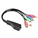 Relper-Lineso 2 Pack 5 RCA to RJ45 Component Video with Stereo Audio Over Cat5 / Cat6 Extender, Transmitter and Receiver(5 RCA to RJ45 Cable)