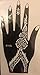 Pack of 5 RIGHT UPPER PART OF HAND AS SEEN IN VOGUE Indian Arabian Tattoo Reusable Stickers LAMINAU Stencils