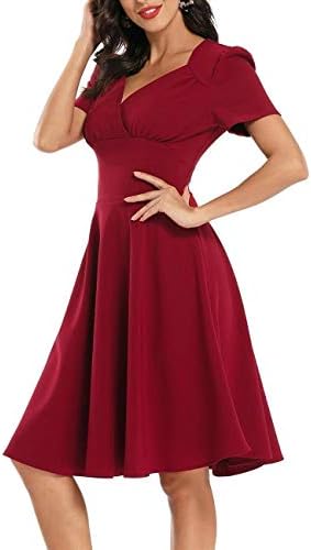 L-sister Retro art Appliques Cocktail Crop Pink V Neck Sleeves Knee Length  A Line Beading Gown Lady Homecoming Short Cocktail Dresses Elegance (Color  : Wine Red, US Size : 16) price in