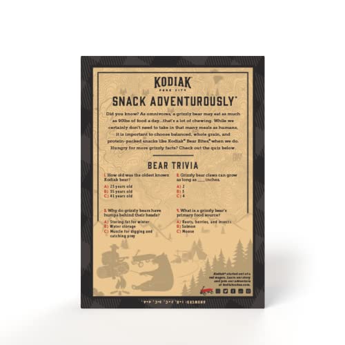 KODIAK GRAHAM CRACKER SNACKS, HONEY, HIGH PROTEIN, 100% WHOLE GRAINS, (PACK OF 1)