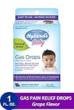 Hyland's Baby Gas Drops, Natural Gas Discomfort and Pain Relief, Natural Grape Flavor, 1 Ounce