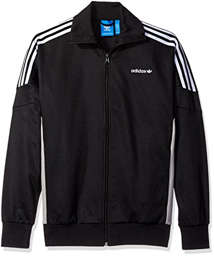 Adidas originals men s challenger track jacket, black, large