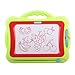 Magnetic Drawing Board Kids | 4 Color Zone Erasable Magna Doodle Pad Educational Sketching Boys Girls 3 Years Up - Green and Red