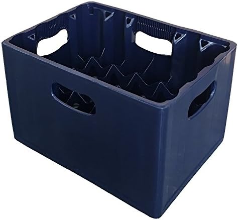 24 Compartment 330ml Lager Bottle Plastic Stacking Beer Milk Glass Bottle Crate โ Ideal for Homebrew Lager Bottle Storage Glass Catering Recycling (4)