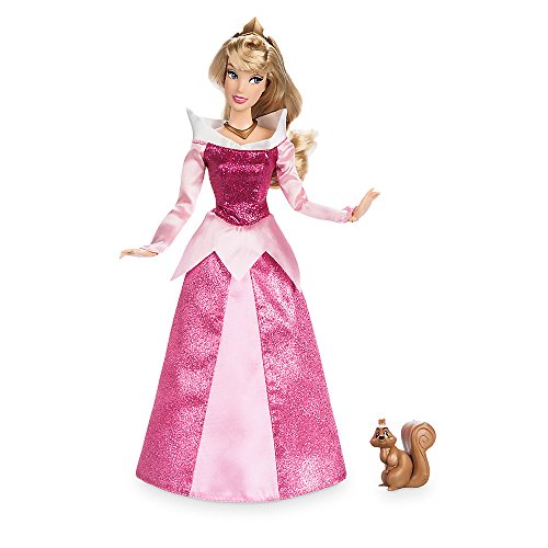 Disney aurora classic doll with squirrel figure - 11 1/2 inch
