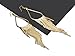 Vijiv 1920s Drop Tassel Earrings 20s Flapper Jewelry Costumes Accessories Gold