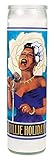 Billie Holiday Secular Saint Candle - 8.5 Inch Glass Prayer Votive